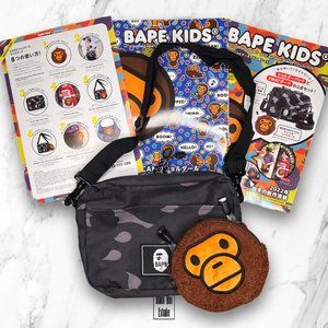 *NEW* Bape Black Shoulder Bag WITH MILO BAG